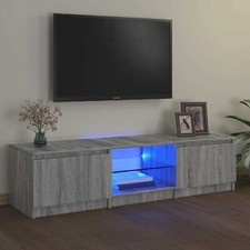 TV Cabinet with LED Lights TV Stand TV Unit Hall Entertainment Centre vidaXL