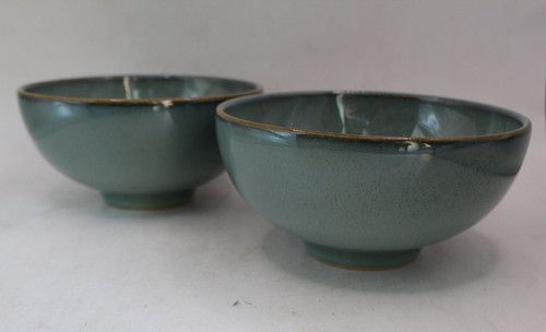 Denby regency green rice bowls - green,