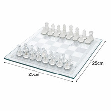GLASS CHESS SET TRADITIONAL