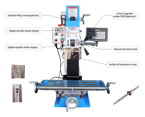 Vm35l ball screw - vm35l, milling