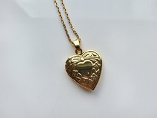 Gold Heart Locket Pendant