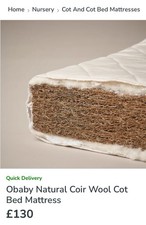 Obaby Children’s Mattress