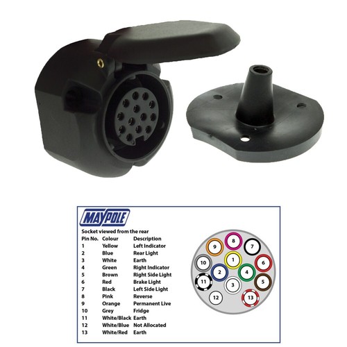 Maypole pin socket caravan - 13,