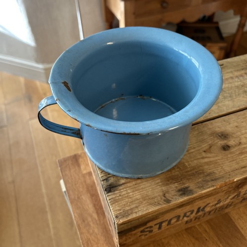 Vintage bright blue - bright, enamel