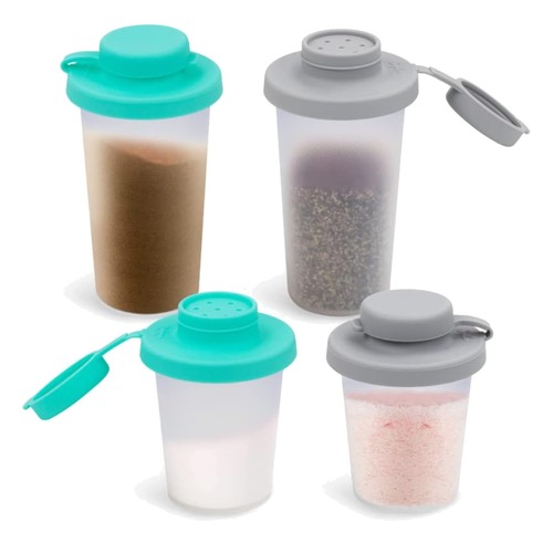 Small salt and pepper - and,