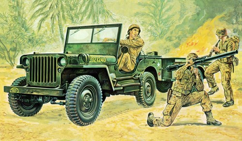 Italeri willys jeep with - italeri,