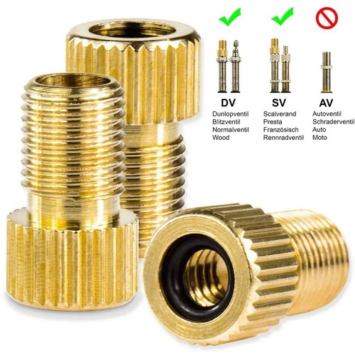 Brass adaptor presta to - presta,