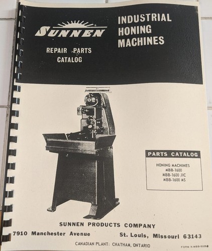 Sunnen mbb 1600 - mbb-1600, industrial