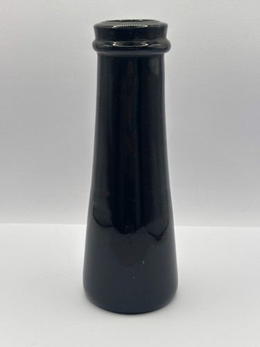 Old black glass - truffle, jar