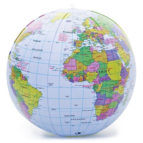 Bow globe 40cm world map - world,