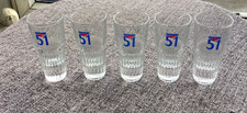 5 x Pastis 51 Liqueur Glasses