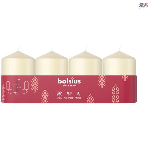 Elegant ivory pillar candles - pillar,