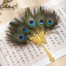 30cm Peacock Feather Handheld