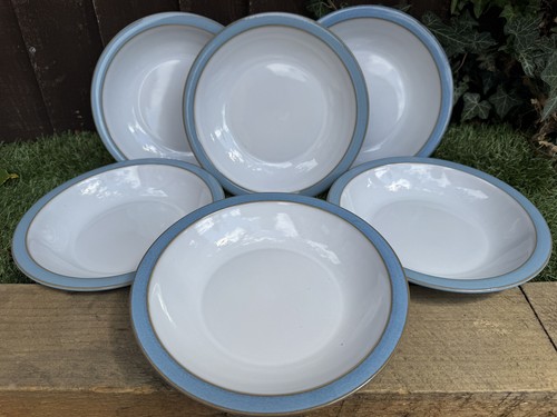 Denby colonial blue rimmed - colonial,