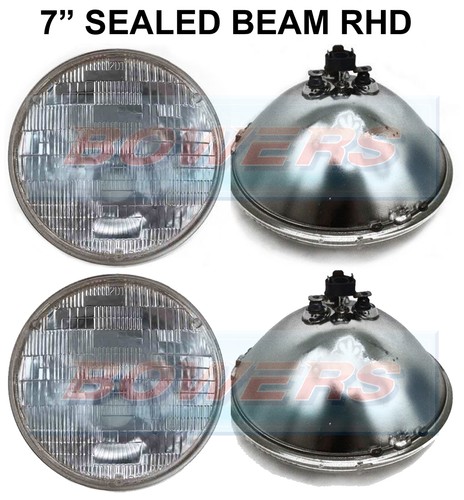 Pair genuine sealed beam - 7",