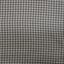 Heavyweight Wool Geo Steel Grey Upholstery Furnishing Fabric By The Metre