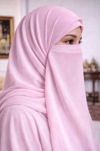 Muslim half niqab face - muslim,