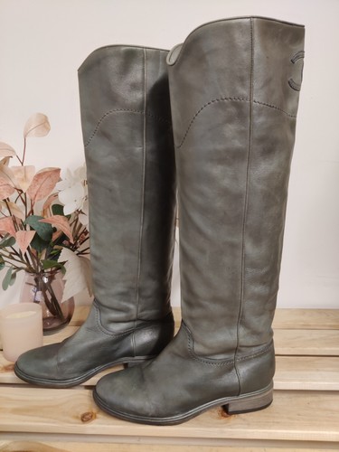 Chanel knee high boots 5 - knee,