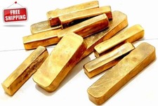 232 GRAMS SCRAP GOLD BAR FOR GOLD RECOVERY MELTED DIFFERENT COMPUTER COIN PINS