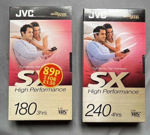 Jvc vhs sealed blank video - vhs,