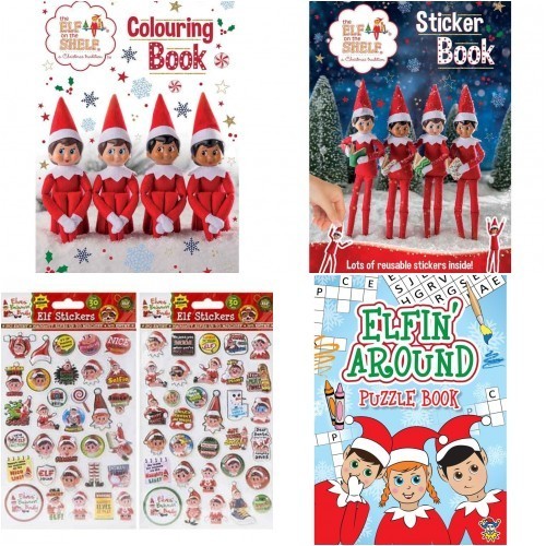 Elf the shelf colouring - on,