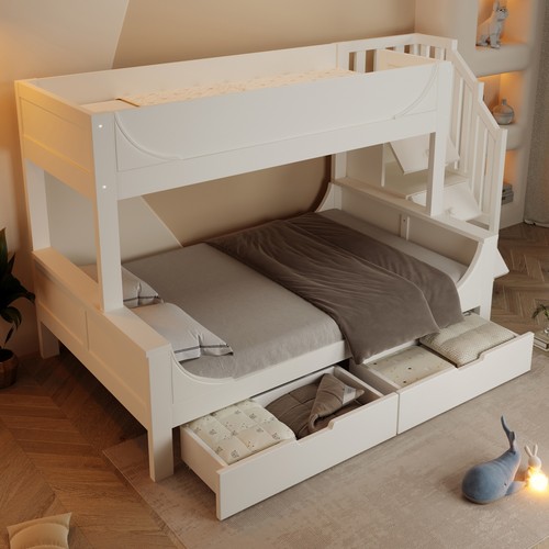 Triple bunk bed - double, &