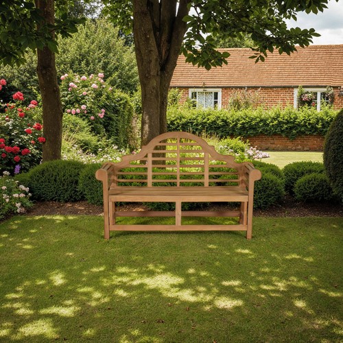 Solid teak lutyens - solid, garden