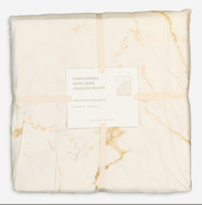 ZARA HOME Superking Cream Marble Print Duvet Cover.