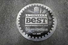 Engineers Best Big Shed Pump Clip Front Badge Beer Real Ale (L20P)