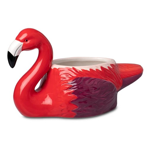 Ceramic flamingo tiki - flamingo, mug