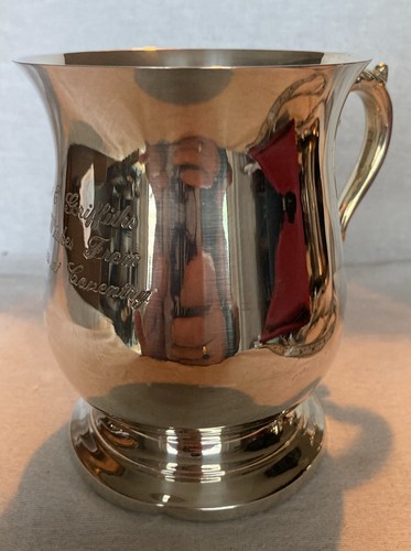 Vintage silver plated pint - vintage, 1
