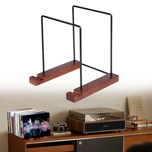 Wooden vinyl record holder - wooden,