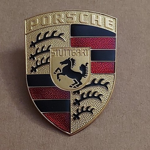 Vintage porsche hood crest - porsche,