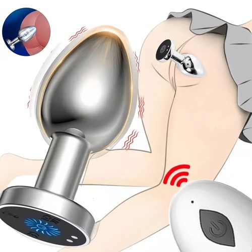 Remote control metal anal butt - control,