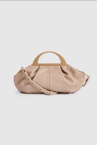 Reiss tan leather handbag