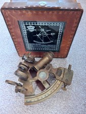 Brass Nautical Sextant in