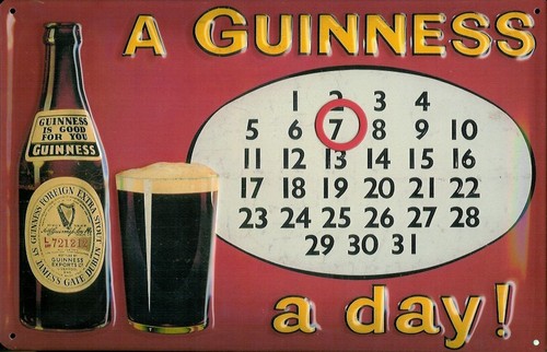 Guinness everlasting calendar - everlasting,