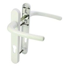 UPVC Door Handle 92PZ Sprung Double Glazing Pair Set Patio PVC - 122mm Fixing