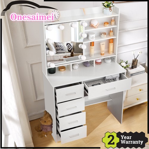 White vanity desk set - white,