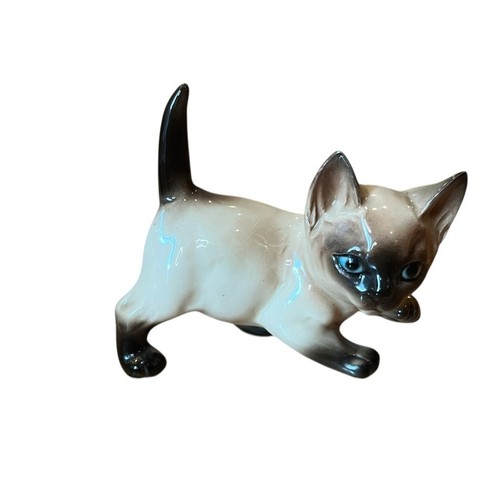 Vintage siamese cat porcelain - siamese,