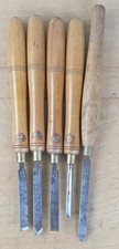 Vintage Wood Turning Chisels 4 x Marples & Sons and 1 x Stormont Sheffield