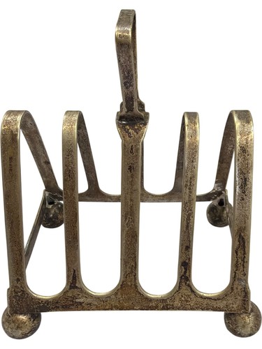 Vintage silver plate toast - vintage,