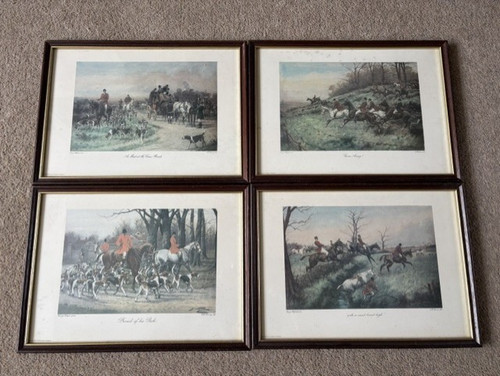 Set george wright framed - of, 4