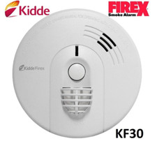 Kidde KF30 FireX Heat Alarm Detector Mains Battery Back Up Interlink able