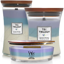WOODWICK Trilogy Calming Retreat Long Lasting Scented Candles *CHOOSE ITEM*