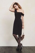 NWT Reformation Black Coco Dress Off Shoulder Bardot Pencil RRP $218 Size L 12