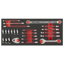 Sealey Tools PREMIER Spanner Set Stubby Combination TORX Star Crow Foot FD25