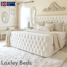 LOXLEY CHESTERFIELD QUEEN REGAL BED FRAME DOUBLE KING SUPER KING/ HANDMADE IN UK