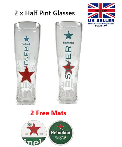 Heineken silver half pint - heineken,