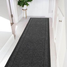 Extra Long Rugs Black Heavy